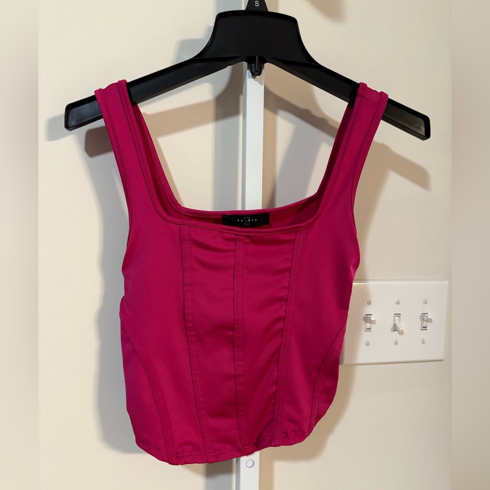 Stylish Fuchsia Crop Top